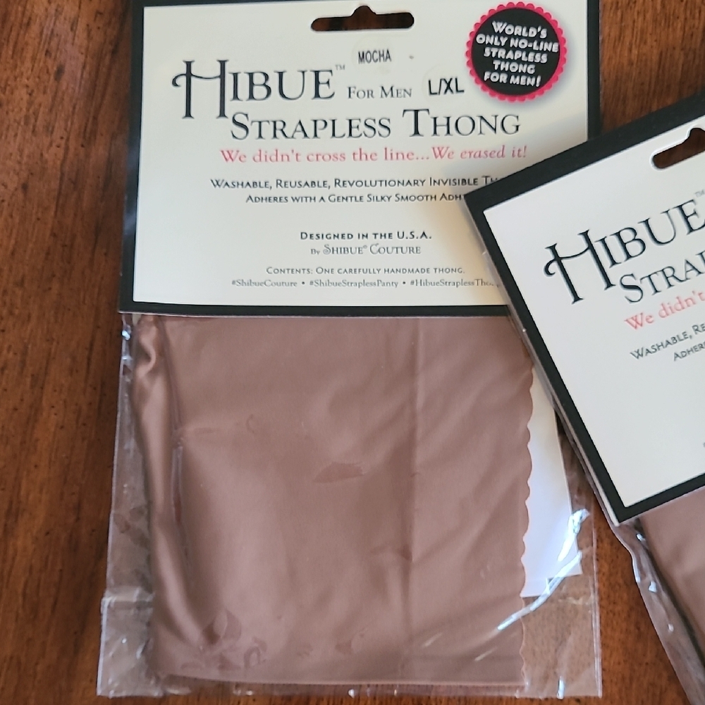 Hibue Mocha Strapless Thong for Men NWT L/XL